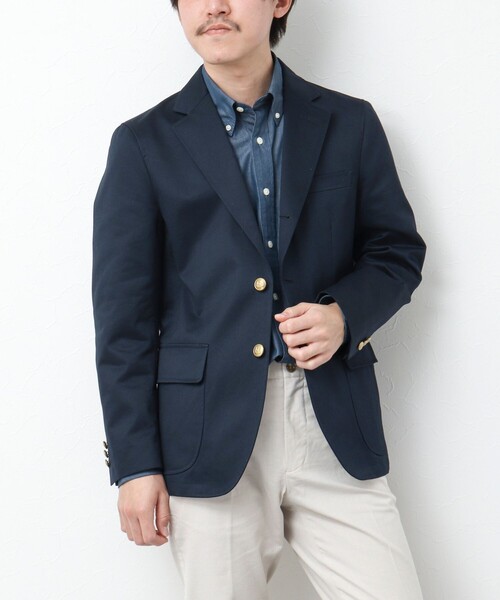 NOLLEY’S(ノーリーズ)の「【D.C.WHITE/ディーシーホワイト】《ビジカジ対応》WEST POINT BLAZER ウエストポイントブレザー(テーラードジャケット・メンズ・ネイビー・46/48/44)」の2枚目の写真