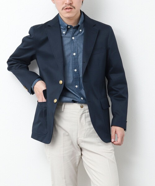 NOLLEY’S(ノーリーズ)の「【D.C.WHITE/ディーシーホワイト】《ビジカジ対応》WEST POINT BLAZER ウエストポイントブレザー(テーラードジャケット・メンズ・ネイビー・46/48/44)」の5枚目の写真