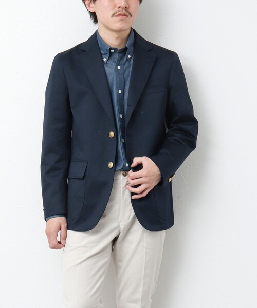 NOLLEY’S(ノーリーズ)の「【D.C.WHITE/ディーシーホワイト】《ビジカジ対応》WEST POINT BLAZER ウエストポイントブレザー(テーラードジャケット・メンズ・ネイビー・46/48/44)」の6枚目の写真