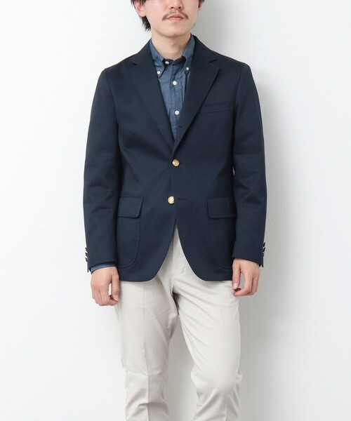 NOLLEY’S(ノーリーズ)の「【D.C.WHITE/ディーシーホワイト】《ビジカジ対応》WEST POINT BLAZER ウエストポイントブレザー(テーラードジャケット・メンズ・ネイビー・46/48/44)」の8枚目の写真