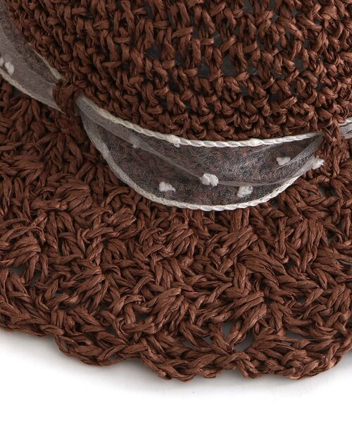 BREEZE(ブリーズ)の「リボン付ペーパーハット(ハット・キッズ・ブラウン/ベージュ・50/52/54)」の5枚目の写真