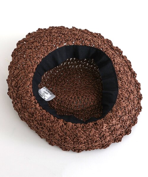 BREEZE(ブリーズ)の「リボン付ペーパーハット(ハット・キッズ・ブラウン/ベージュ・50/52/54)」の7枚目の写真