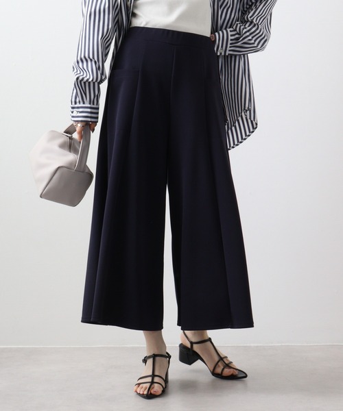 BRODIAEA(ブローディア)の「BRODIAEA ダンボールニットスカーチョ(その他パンツ・レディース・モカ/ネイビー/ブラック/ブルー/シルバーグレー・M-L)」の5枚目の写真