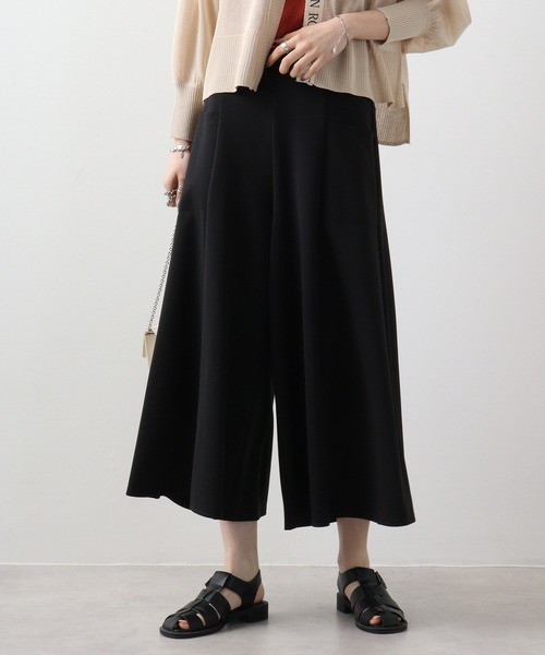 BRODIAEA(ブローディア)の「BRODIAEA ダンボールニットスカーチョ(その他パンツ・レディース・モカ/ネイビー/ブラック/ブルー/シルバーグレー・M-L)」の7枚目の写真