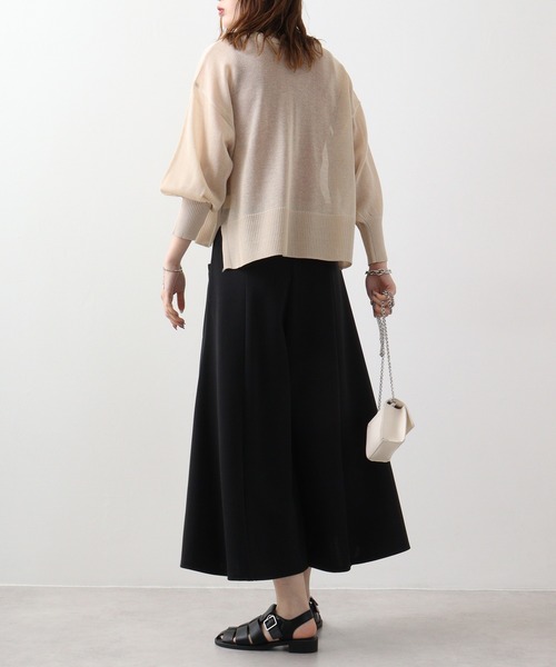 BRODIAEA(ブローディア)の「BRODIAEA ダンボールニットスカーチョ(その他パンツ・レディース・モカ/ネイビー/ブラック/ブルー/シルバーグレー・M-L)」の10枚目の写真