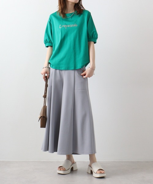 BRODIAEA(ブローディア)の「BRODIAEA ダンボールニットスカーチョ(その他パンツ・レディース・モカ/ネイビー/ブラック/ブルー/シルバーグレー・M-L)」の15枚目の写真