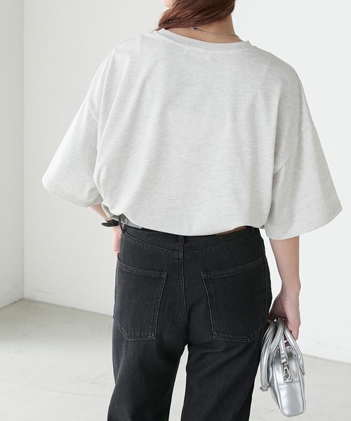 BONLECILL(ボンルシール)の「ヴィンテージフラワープリント BIGTEE(Tシャツ/カットソー・レディース・オートミール/オフホワイト/ブラック・FREE)」の17枚目の写真