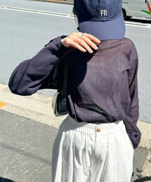 fredy emue | コットンチュールルーズロンT(Tシャツ/カットソー)