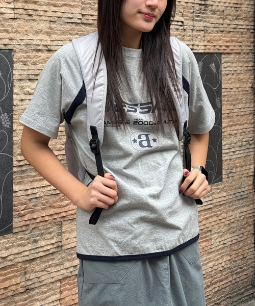 UNISEX】AMES WORLDWIDE／メッセージラグラン T 2111570（T