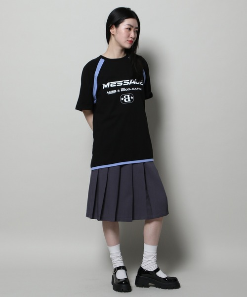 AMESWORLDWIDE（アメスワールドワイド）の「【UNISEX】AMES WORLDWIDE／メッセージラグラン T  2111570（Tシャツ/カットソー・レディース・ブラック/ホワイト/グレー・MEDIUM/LARGE/SMALL）」の18枚目の写真