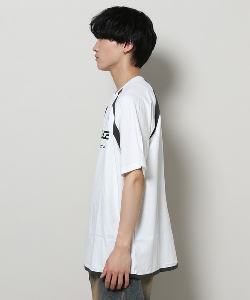 tシャツ 「UNISEX」AMES WORLDWIDE／メッセージラグラン T  2111570 レディース メンズ UNISEX】AMES WORLDWIDE／メッセージラグラン T 2111570（T