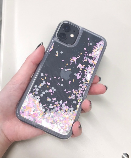 WEGO(ウィゴー)の「WEGO/キラキラiphoneケース(オーロラ)(スマホケース/カバー・レディース・その他3/その他4/その他2/その他1・FREE)」の1枚目の写真