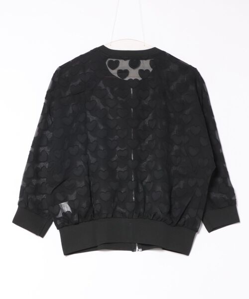 REAL CUBE（リアルキューブ）の「ハートシアーブルゾン（ブルゾン・レディース・オフホワイト/ブラック・FREE）」の8枚目の写真