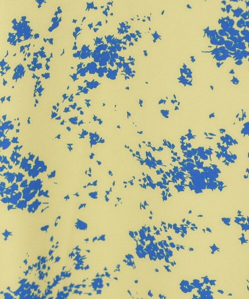 OPAQUE.CLIP（オペークドットクリップ）の「◆フラワープリント ナローフレアスカート【洗濯機洗い可/イージーケア】（スカート・レディース・イエロー系/ホワイト系3・40/38/42）」の10枚目の写真