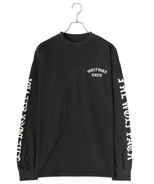WP（ダブリューピー）の「WP / ダブリューピー：WOLF PACK CREW L/Tee FADED：WP13-LT04[AST]（Tシャツ/カットソー・メンズ・ブラック×ブルー/ブラック×ホワイト・XXL/XL/L）」の2枚目の写真