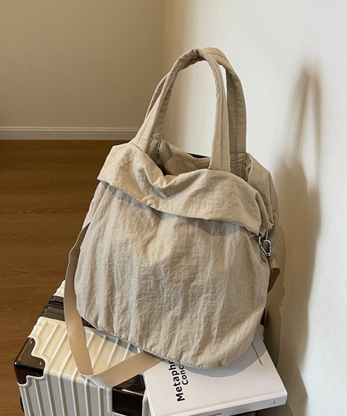 aimoha（アイモハ）の「2WAYナイロンバッグ（ショルダーバッグ・レディース・オフホワイト/ブラック/イエロー/グリーン・FREE）」の14枚目の写真