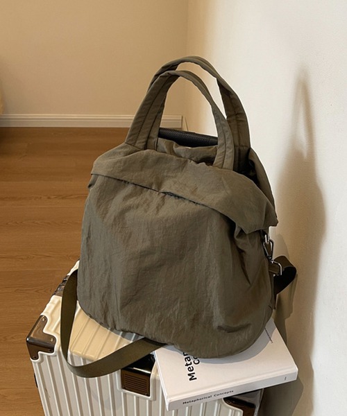 aimoha（アイモハ）の「2WAYナイロンバッグ（ショルダーバッグ・レディース・オフホワイト/ブラック/イエロー/グリーン・FREE）」の15枚目の写真