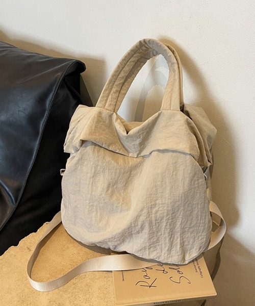 aimoha（アイモハ）の「2WAYナイロンバッグ（ショルダーバッグ・レディース・オフホワイト/ブラック/イエロー/グリーン・FREE）」の18枚目の写真