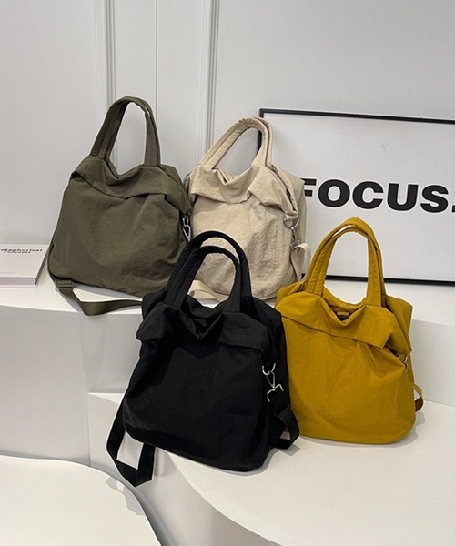 aimoha（アイモハ）の「2WAYナイロンバッグ（ショルダーバッグ・レディース・オフホワイト/ブラック/イエロー/グリーン・FREE）」の22枚目の写真