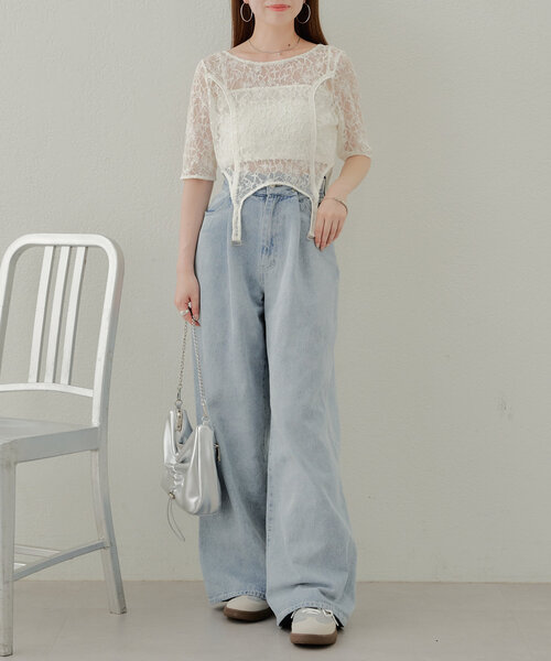 Chico（チコ）の「配色レザースニーカー（スニーカー・レディース・ホワイト/ブラック/シルバー・SMALL/MEDIUM/LARGE）」の22枚目の写真