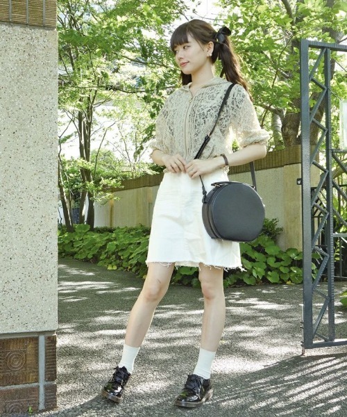 F i.n.t（フィント）の「110zデニム裾フリンジAラインスカート/F&A/fint（デニムスカート・レディース・オフホワイト/インディゴブルー・M/S）」の6枚目の写真