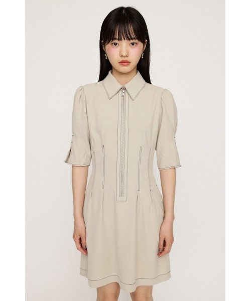 未使用muta ダウンドッキング ジップワンピース SLY（スライ）の「FRONT ZIP TUCK S/OP フロント ジップ タック