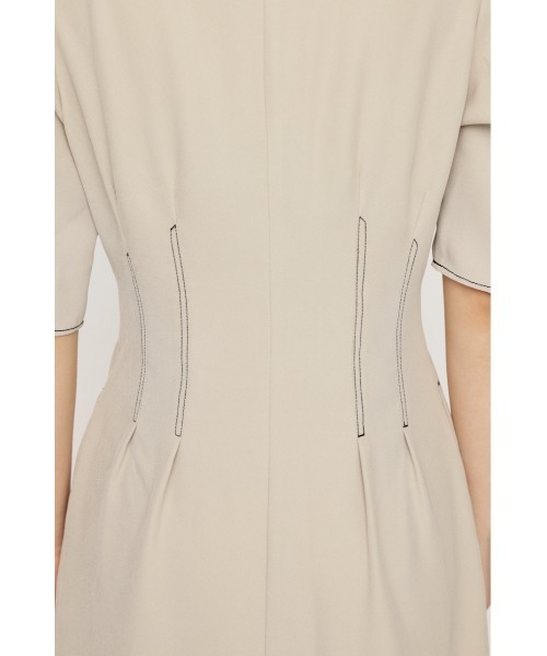 SLY（スライ）の「FRONT ZIP TUCK S/OP フロント ジップ タック ショートワンピース（ワンピース・レディース・ブラック/アイボリー・2/1）」の11枚目の写真