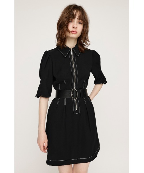 SLY（スライ）の「FRONT ZIP TUCK S/OP フロント ジップ タック
