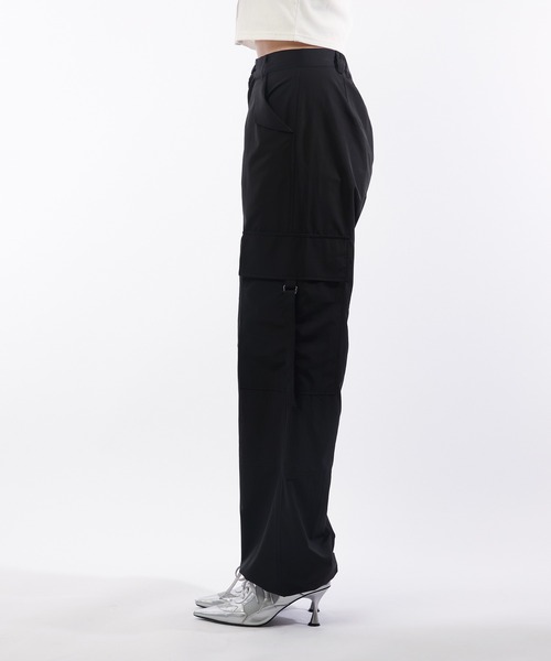 SPIRALGIRL（スパイラルガール）の「ポケットデザインカーゴパンツ（カーゴパンツ・レディース・ブラック/ブルー/ホワイト・FREE）」の13枚目の写真