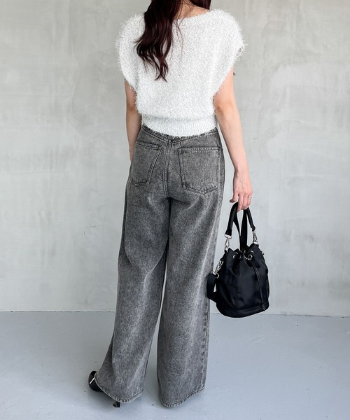 Heather(ヘザー)の「2WAYナイロンBAG 135881(ショルダーバッグ・レディース・ブラック/アイボリー・ONE SIZE)」の4枚目の写真