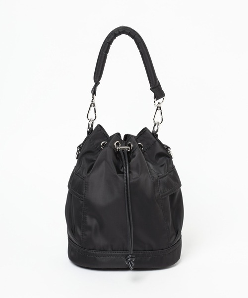 Heather(ヘザー)の「2WAYナイロンBAG 135881(ショルダーバッグ・レディース・ブラック/アイボリー・ONE SIZE)」の8枚目の写真