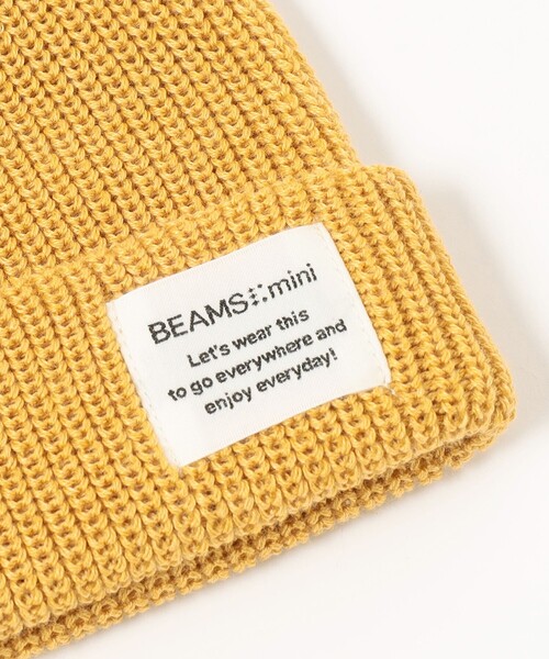 BEAMS mini（ビームスミニ）の「カラー リブ ワッチキャップ 2024FW（ニットキャップ/ビーニー・キッズ・パープル系その他4/イエロー/ブルー系その他・F(52～54㎝)）」の8枚目の写真