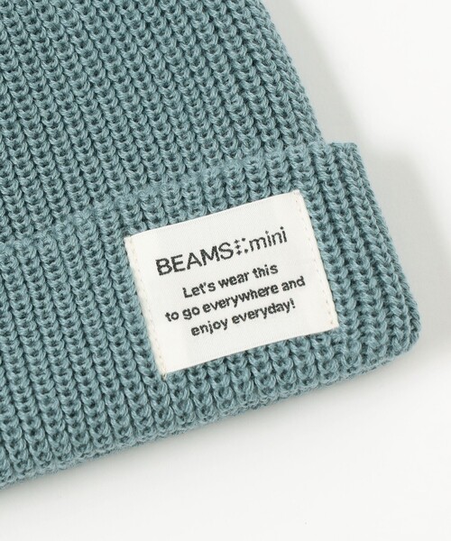 BEAMS mini（ビームスミニ）の「カラー リブ ワッチキャップ 2024FW（ニットキャップ/ビーニー・キッズ・パープル系その他4/イエロー/ブルー系その他・F(52～54㎝)）」の10枚目の写真