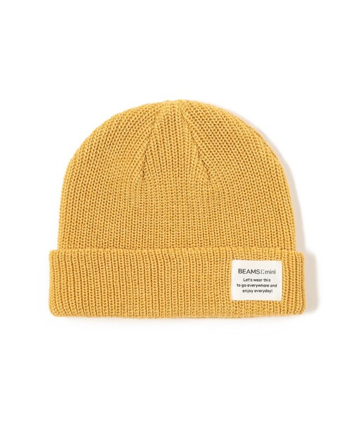 BEAMS mini（ビームスミニ）の「カラー リブ ワッチキャップ 2024FW（ニットキャップ/ビーニー・キッズ・パープル系その他4/イエロー/ブルー系その他・F(52～54㎝)）」の13枚目の写真