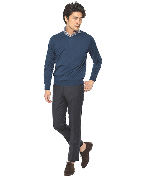 PT01(ピーティーゼロウーノ)の「PT01 / "EVO-F"サキソニー(EXCLUSIVE NEW MODEL)(スラックス・メンズ・シルバー/グレー/ネイビー・42/44/46/48/52/50)」の6枚目の写真