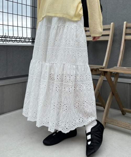 セール】コットンレーススカート / cotton lace skirt（スカート