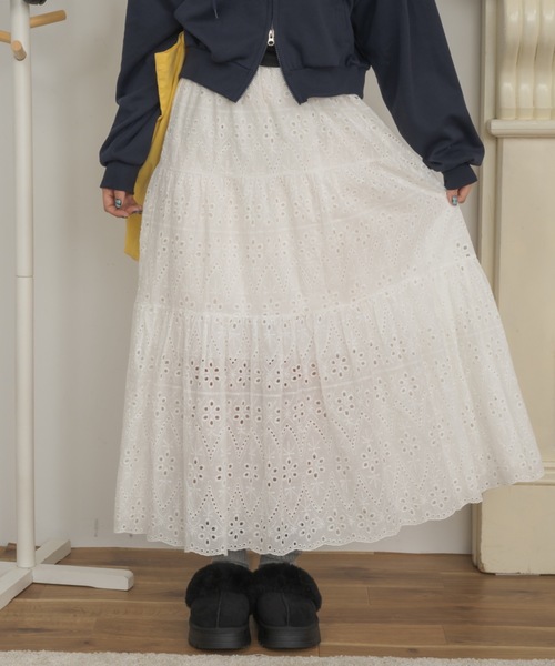 セール】コットンレーススカート / cotton lace skirt（スカート