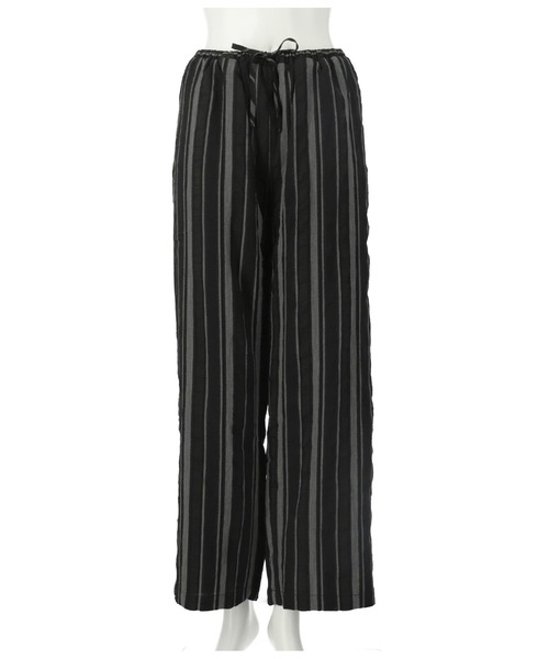 Settimissimo（セッティミッシモ）の「マルチストライプルーズパンツ（スラックス・レディース・アイボリー/ブラック・FREE）」の14枚目の写真