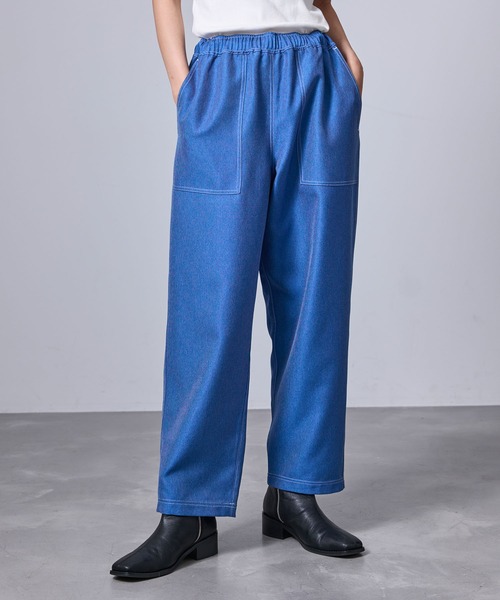 j.n.r.d(ジェー・エヌ・アール・ディー)の「【セットアップ対応】j.n.r.d/デニムコントラストベイカーパンツ(デニムパンツ・メンズ・ブルー系その他6/ネイビー・LL/M/L)」の1枚目の写真