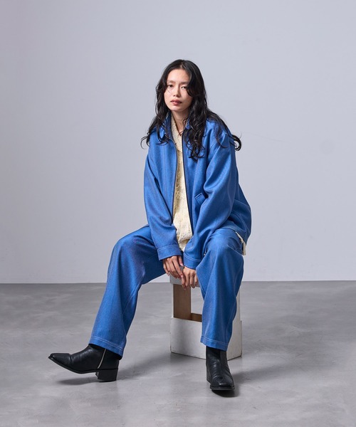 j.n.r.d(ジェー・エヌ・アール・ディー)の「【セットアップ対応】j.n.r.d/デニムコントラストベイカーパンツ(デニムパンツ・メンズ・ブルー系その他6/ネイビー・LL/M/L)」の14枚目の写真