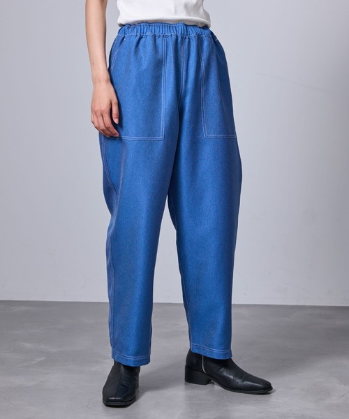 j.n.r.d(ジェー・エヌ・アール・ディー)の「【セットアップ対応】j.n.r.d/デニムコントラストベイカーパンツ(デニムパンツ・メンズ・ブルー系その他6/ネイビー・LL/M/L)」の20枚目の写真