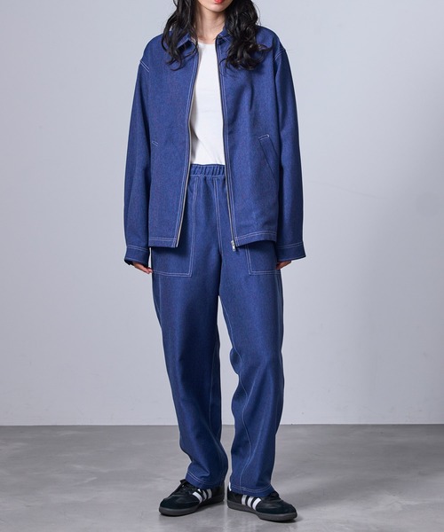 j.n.r.d(ジェー・エヌ・アール・ディー)の「【セットアップ対応】j.n.r.d/デニムコントラストベイカーパンツ(デニムパンツ・メンズ・ブルー系その他6/ネイビー・LL/M/L)」の22枚目の写真