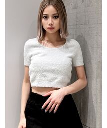 最終値下げ！ジェイダ半袖ニット Square gyda ノースリPOLO KT TOPS（ニット/セーター）｜GYDA