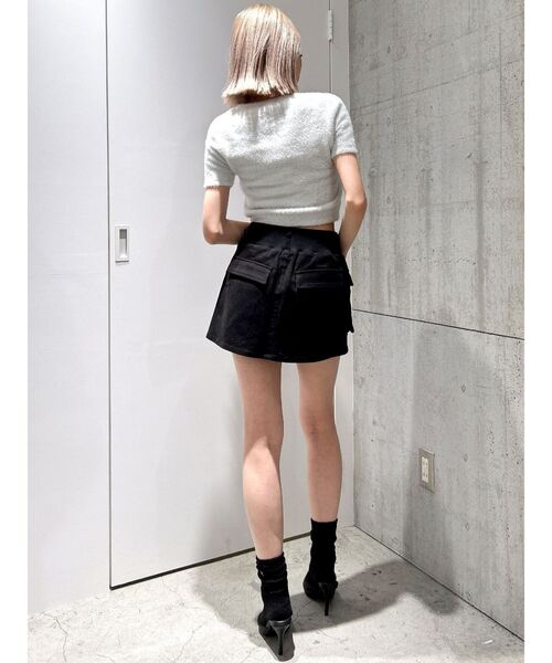 GYDA（ジェイダ）の「シャギーハーフスリーブニットトップス（ニット/セーター・レディース・ベージュ/オフホワイト/ピンク/シルバー・FREE）」の10枚目の写真