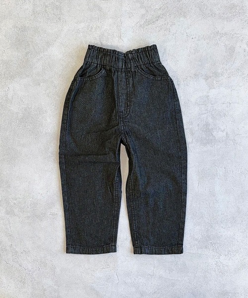Life Support Products（ライフサポートプロダクツ）の「ハイウエストフリルデニムパンツ（デニムパンツ・キッズ・ネイビー/ブラック・130/120/150/140/100/110/90/95/80）」の10枚目の写真
