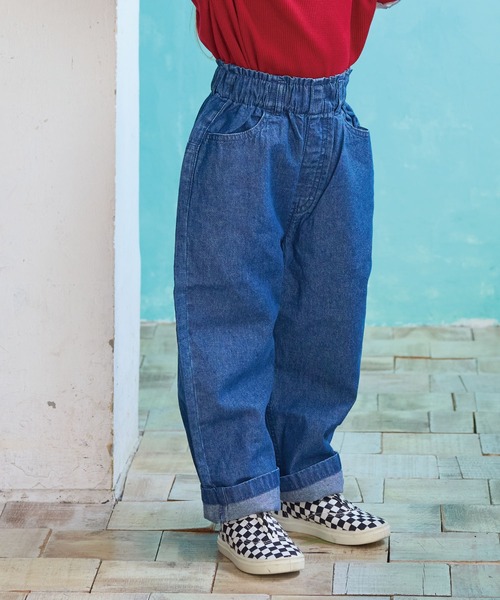 ハイウエストフリルデニムパンツ（デニムパンツ）｜Life Support