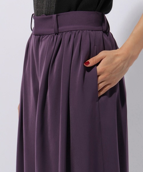 HARE(ハレ)の「トロミワイドパンツ(HARE)(スラックス・レディース・パープル/ブラック・FREE)」の21枚目の写真