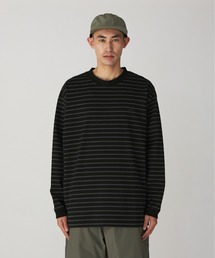 Heavy Cotton Border Long Sleeve T-Shirt