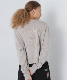 AVIREX | VARSITY LOGO CREW SWEAT NYC/バーシティーロゴ クルースウェット ニューヨーク(スウェット)