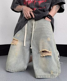 MGV | ダメージ加工デニムハーフパンツ(デニムパンツ)